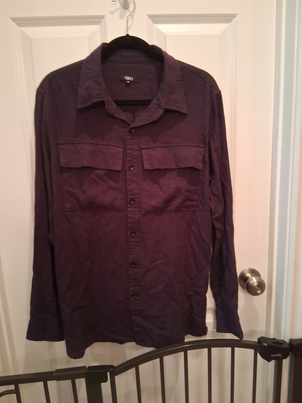 ESNTLS Purple Button Down Top